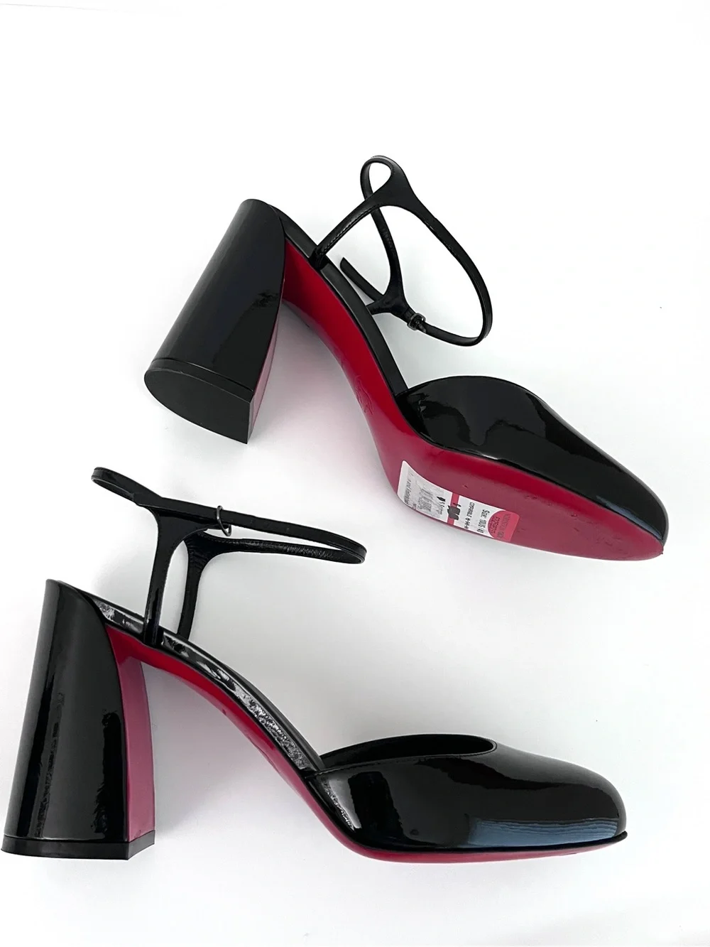 Christian Louboutin Jane  Patent Ankle Strap Pumps Size EU 40